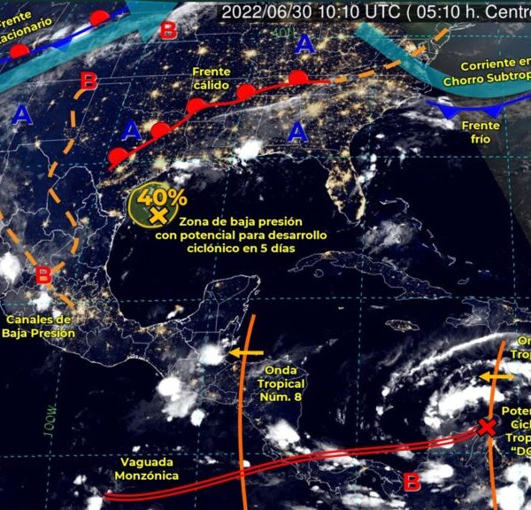 Pronóstico del clima para hoy jueves 30 de junio en Quintana Roo.