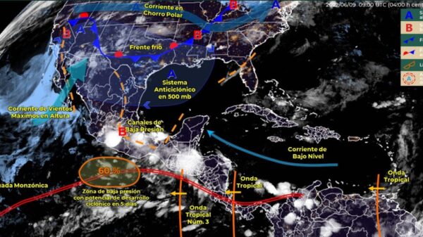 Pronóstico del clima para hoy jueves 9 de junio en Quintana Roo.