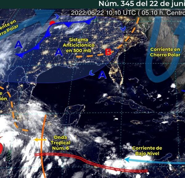 Pronóstico del clima para hoy miércoles 22 de junio en Quintana Roo.