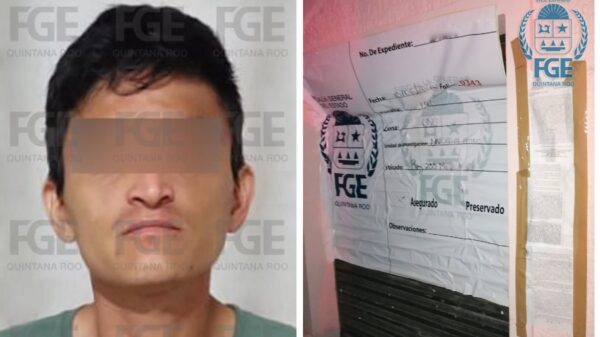 Detienen a una persona y aseguran droga en cateo en la R-233.