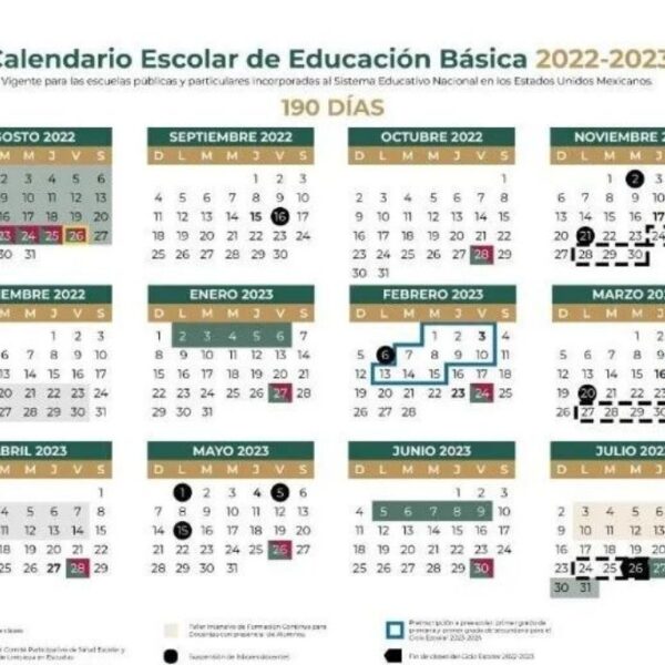 Habrá una semana más de vacaciones en educación básica.