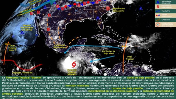 Pronóstico del clima para hoy domingo 3 de julio en Quintana Roo.