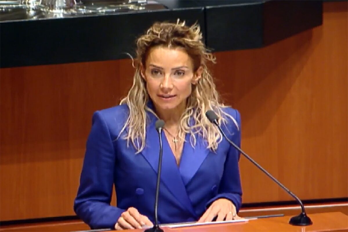 La senadora por el Partido Verde Ecologista de México (PVEM) Alejandra Lagunes.