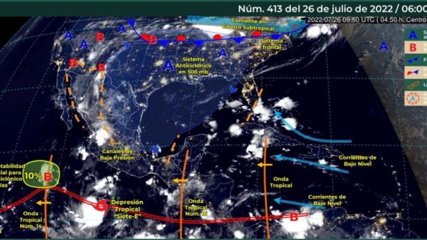 Pronóstico del clima para hoy martes 26 de julio en Quintana Roo.