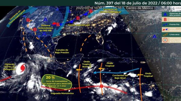 Clima en Quintana Roo para hoy lunes 18 de julio de 2022.
