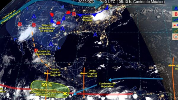 Pronóstico del clima para hoy jueves 21 de julio en Quintana Roo.