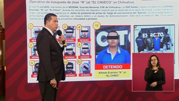 Cae ‘El Chino’, del grupo de ‘El Chueco’; suman 13 detenidos