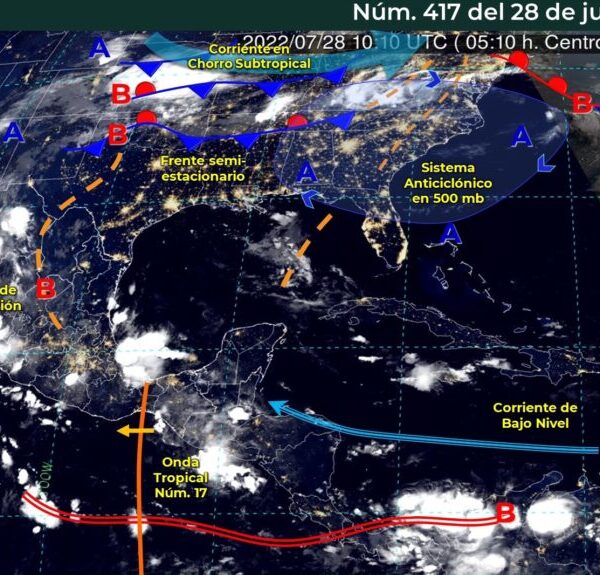 Pronóstico del clima para hoy jueves 28 de julio en Quintana Roo.