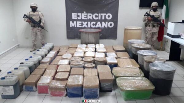 Logra Sedena decomiso de 1.4 toneladas de metanfetamina en Sonora