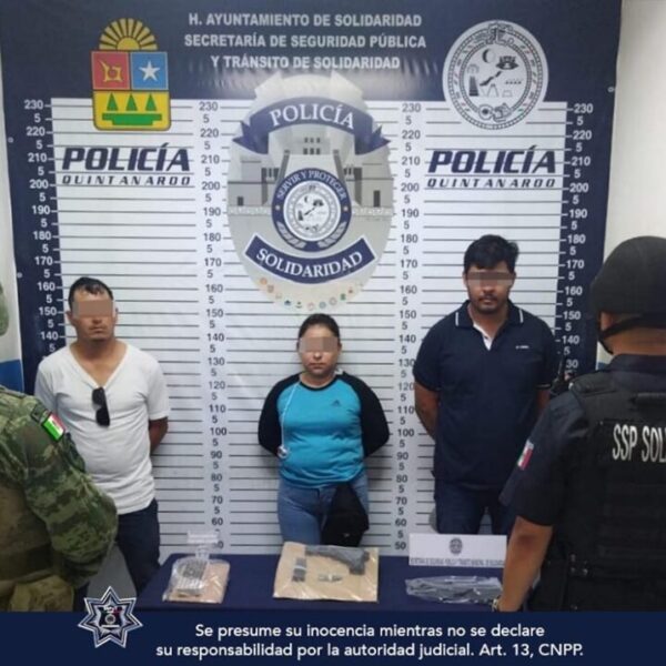 Por prepotentes, capturan a tres pistoleros en Playa Del Carmen