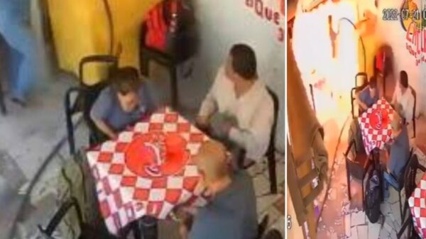 Flamazo en un puesto de gorditas deja cuatro lesionados en Durango (VIDEO).