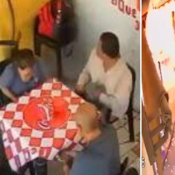 Flamazo en un puesto de gorditas deja cuatro lesionados en Durango (VIDEO).