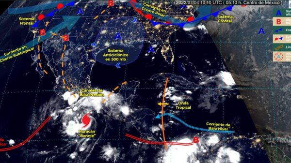 Pronóstico del clima para hoy lunes 4 de julio en Quintana Roo.