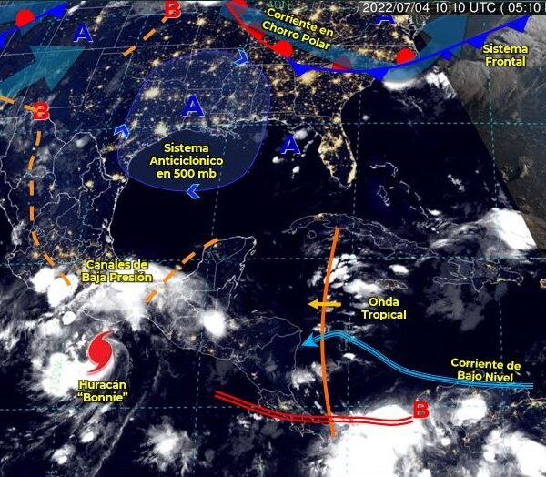 Pronóstico del clima para hoy lunes 4 de julio en Quintana Roo.