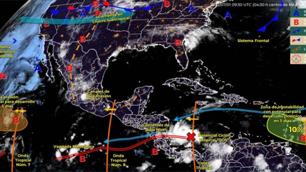 Pronóstico del clima para hoy viernes 1 de julio en Quintana Roo.