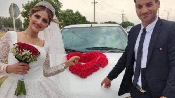 VIRAL: Bala perdida mata a novia iraní en plena boda.