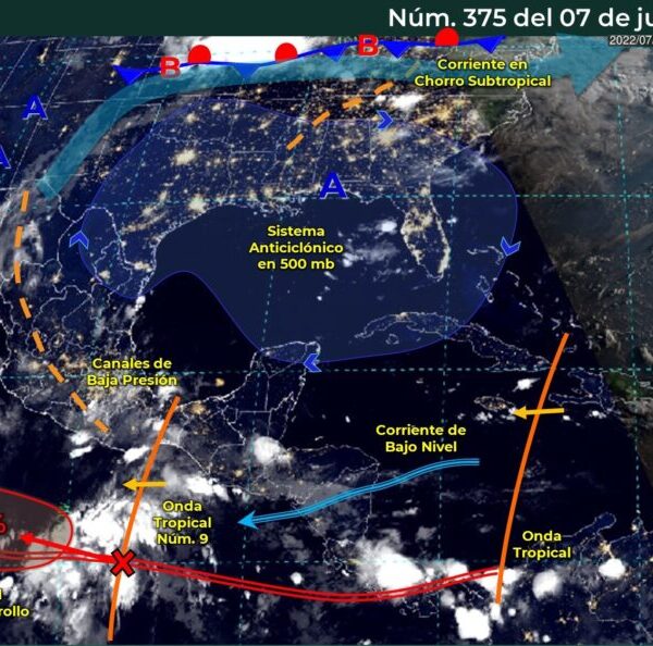 Pronóstico del clima para hoy jueves 7 de julio en Quintana Roo.
