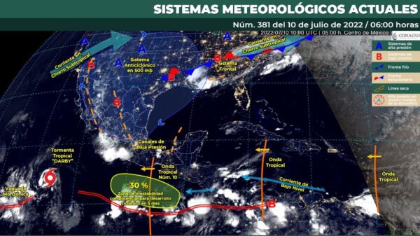Pronóstico del clima para hoy domingo 9 de julio en Quintana Roo.