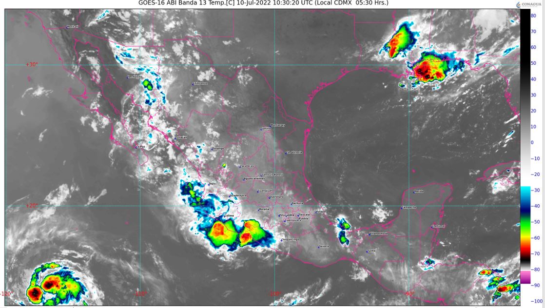 Pronóstico del clima para hoy domingo 9 de julio en Quintana Roo; cielo medio nublaco con posibilidad de algunos chubascos.