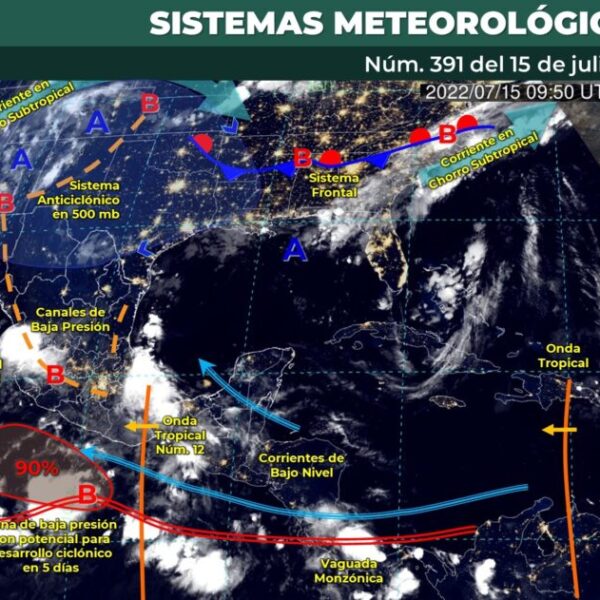 Pronóstico del clima para hoy viernes 15 de julio en Quintana Roo.