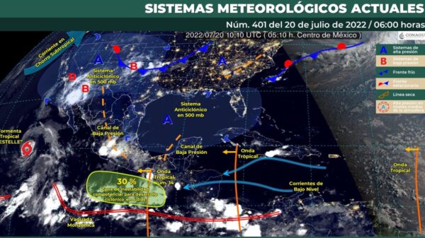 Pronóstico del clima para hoy miércoles 20 de julio en Quintana Roo.