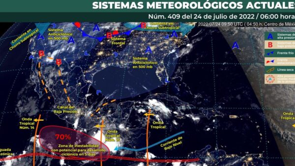 Pronóstico del clima para hoy domingo 24 de julio en Quintana Roo.