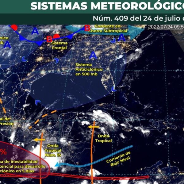 Pronóstico del clima para hoy domingo 24 de julio en Quintana Roo.