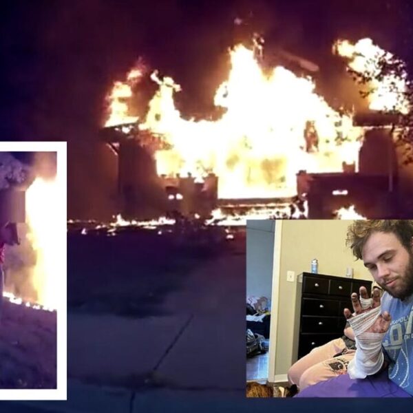 Repartidor se convierte en héroe y salva a niños de incendio