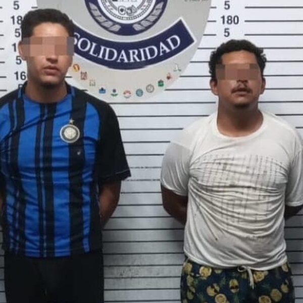 Caen dos narcodistribuidores en la colonia Ejido de Playa del Carmen.