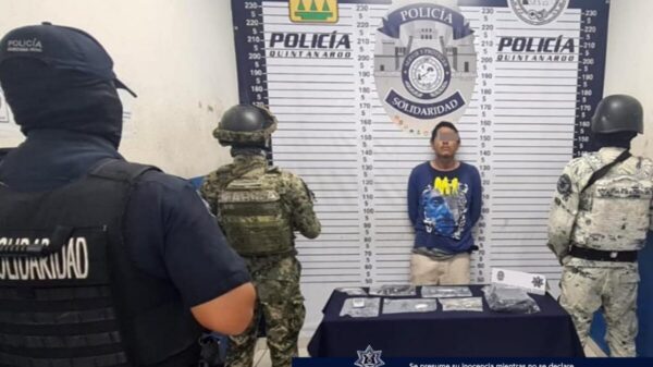 Atrapan en Playa del Carmen a narcomenudista "armado"