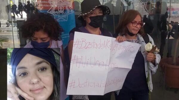 Protestan mujeres en Jalisco por mujer quemada viva