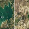 Difunde la NASA fotos de la sequía en presa Cerro Prieto, Nuevo León.