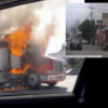 Delincuencia "incendian" a Uruapan en respuesta a operativo