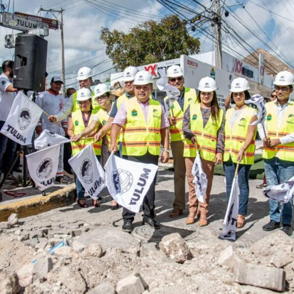 Arrancan obras de electrificación y alumbrado subterráneo en Tulum.