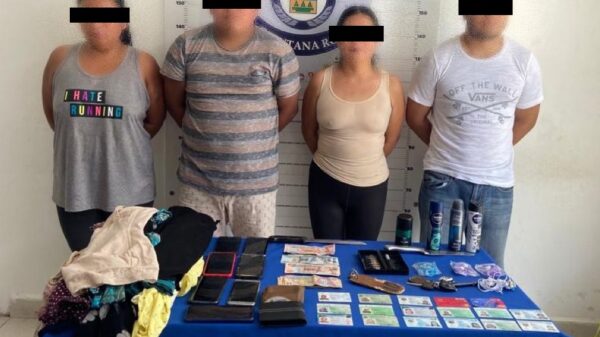 Detienen en la Zona Hotelera a presunta banda de guatemaltecos.