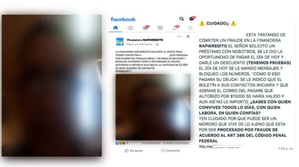 ¡Alerta! Montadeudas, nueva modalidad de extorsión vía redes sociales.