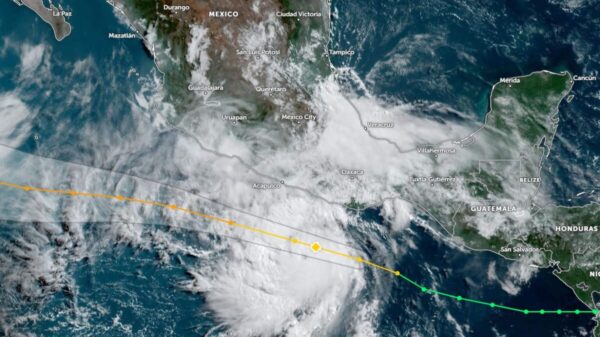Habrá lluvias intensas en 4 estados por el Huracán ‘Bonnie’.