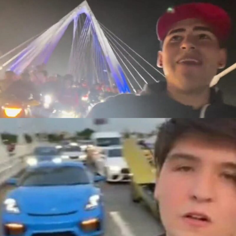 Detienen a tiktokers millonarios que cerraron puente en Guadalajara; “Fofo” Márquez presumió en sus redes su “hazaña” en el Matute Remus.