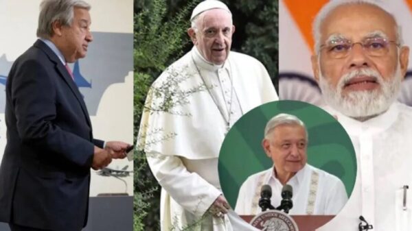 Propone AMLO a ONU, papa Francisco y líder de India para “tregua” mundial