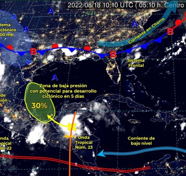 Pronóstico del clima para hoy jueves 18 de agosto en Quintana Roo.