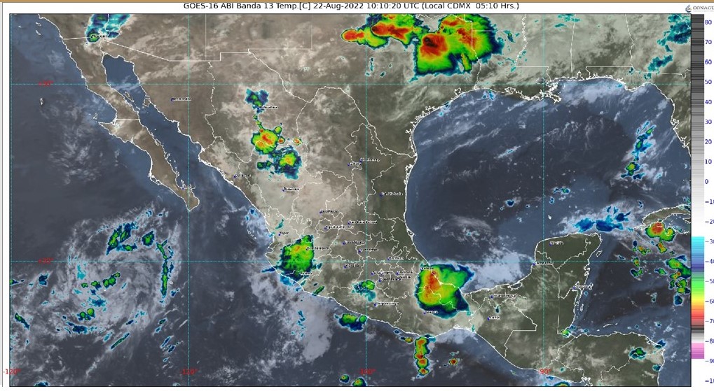 Pronóstico del clima para hoy lunes 22 de agosto en Quintana Roo; continuarán las altas temperaturas en la entidad.