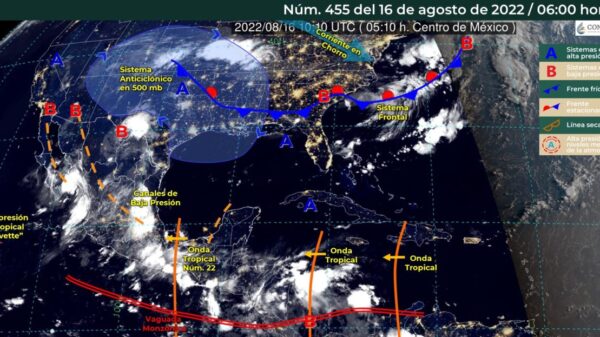 Pronóstico del clima para hoy martes 16 de agosto en Quintana Roo.