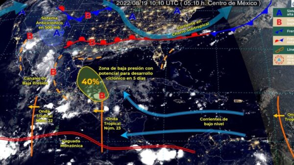 Pronóstico del clima para hoy viernes 19 de septiembre en Quintana Roo.