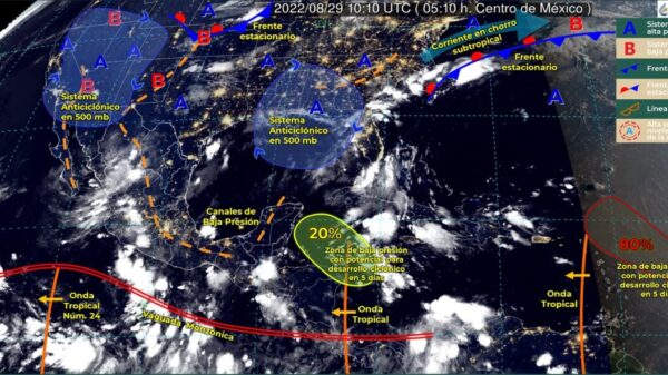 Pronóstico del clima para hoy lunes 29 de agosto en Quintana Roo.