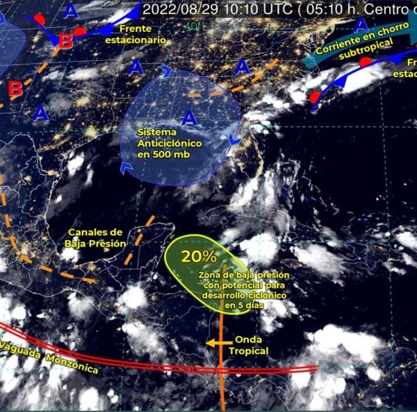Pronóstico del clima para hoy lunes 29 de agosto en Quintana Roo.