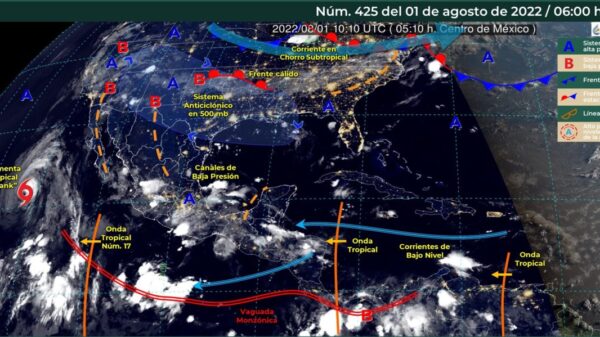 Pronóstico del clima para hoy lunes 1 de agosto en Quintana Roo.