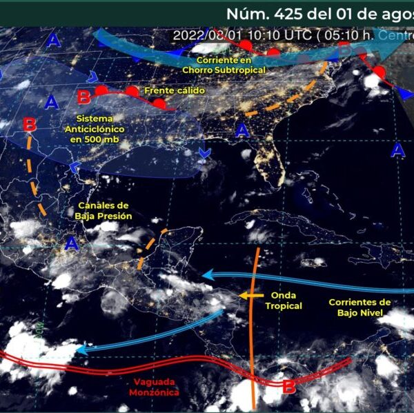 Pronóstico del clima para hoy lunes 1 de agosto en Quintana Roo.
