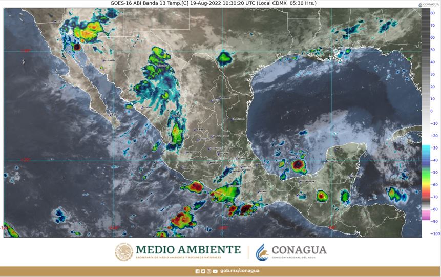 Pronóstico del clima para hoy viernes 19 de septiembre en Quintana Roo; cielo medio nublado con posibilidad de algunos chubascos.