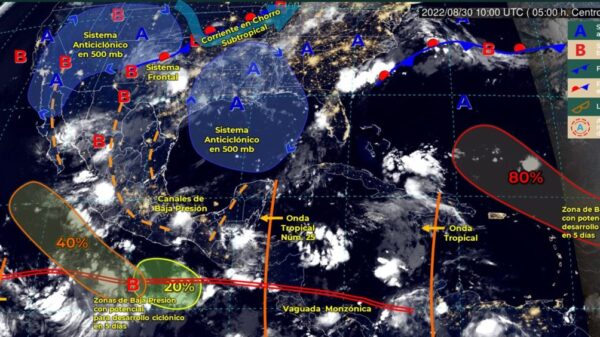 Pronóstico del clima para hoy martes 30 de agosto en Quintana Roo.