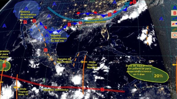 Pronóstico del clima para hoy miércoles 24 de agosto en Quintana Roo.